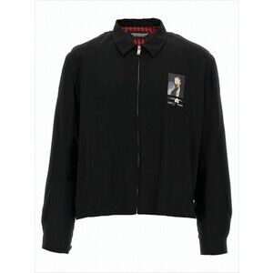 Undercover Cropped Black Bomber Jacket With Classic Collar - NWT